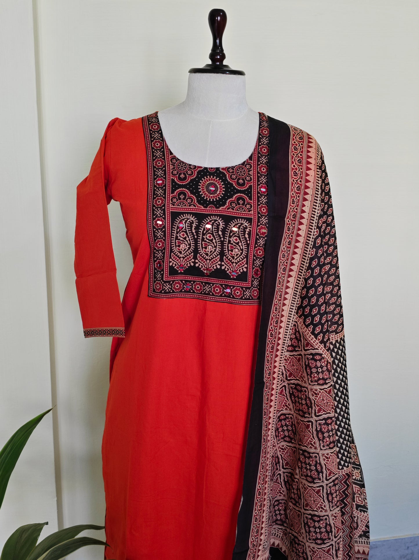 Ajrakh Cotton Salwar set