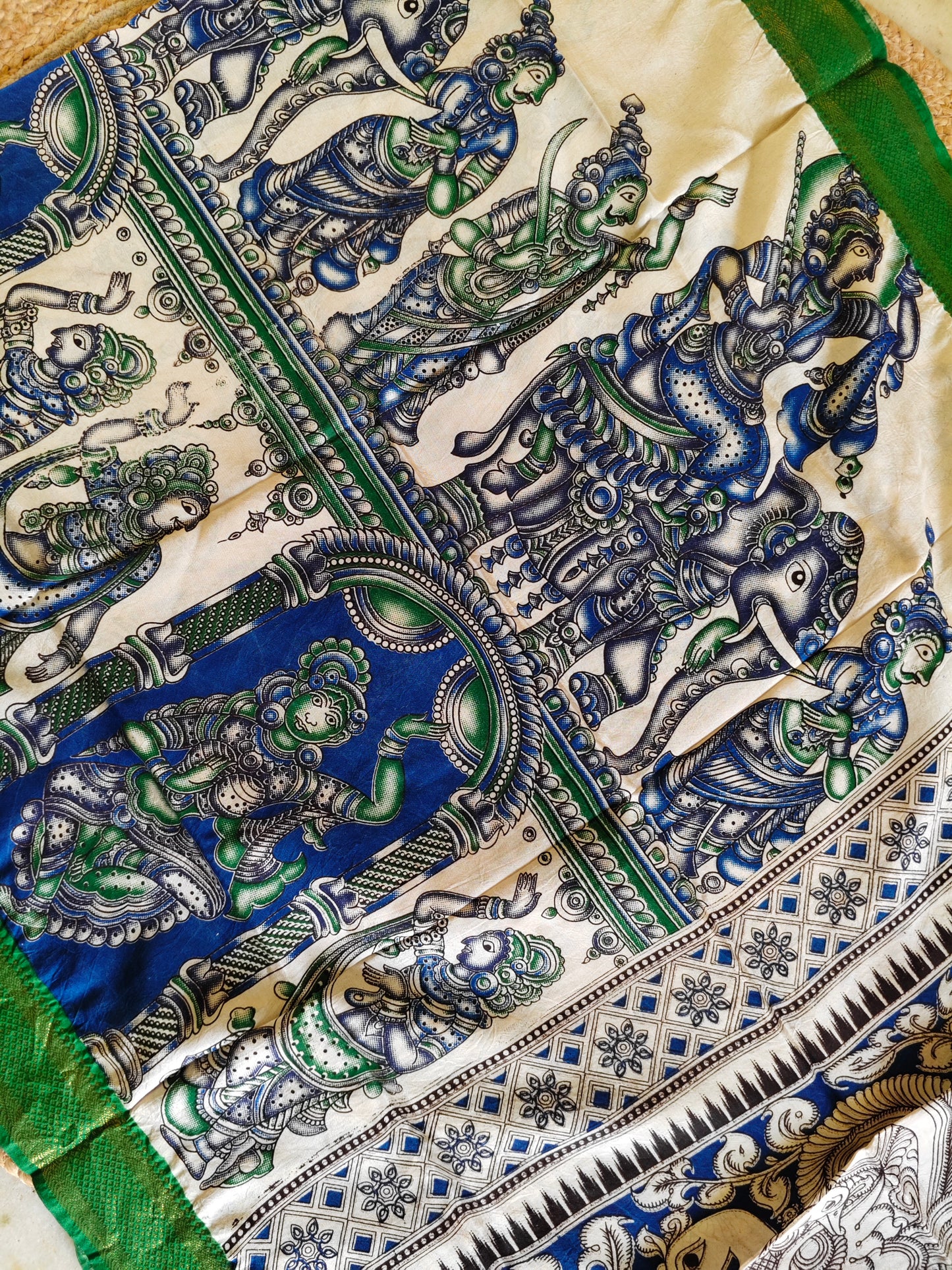 Kalamkari Silk Dupatta