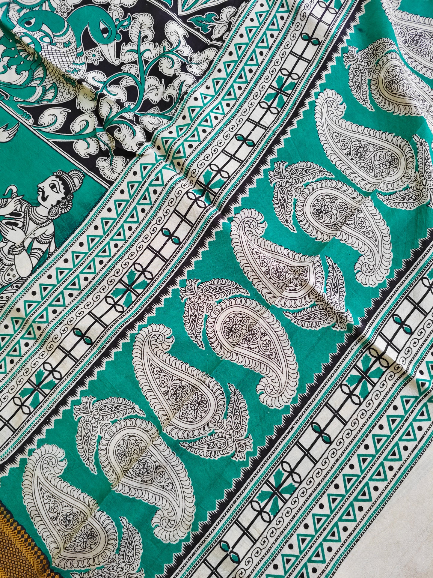 Kalamkari Silk Dupatta