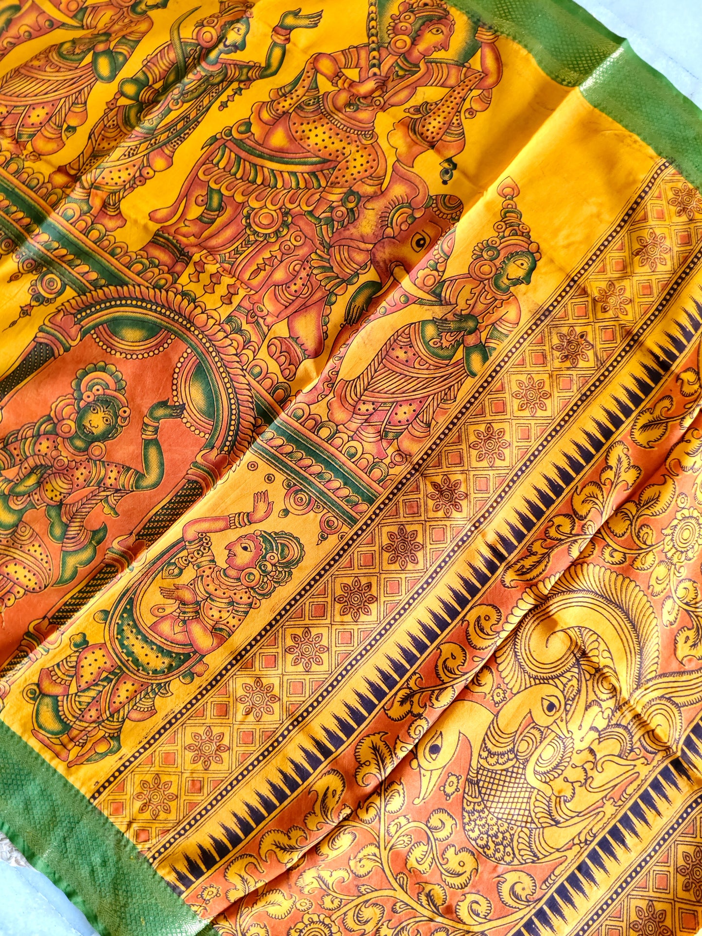 Kalamkari Silk Dupatta