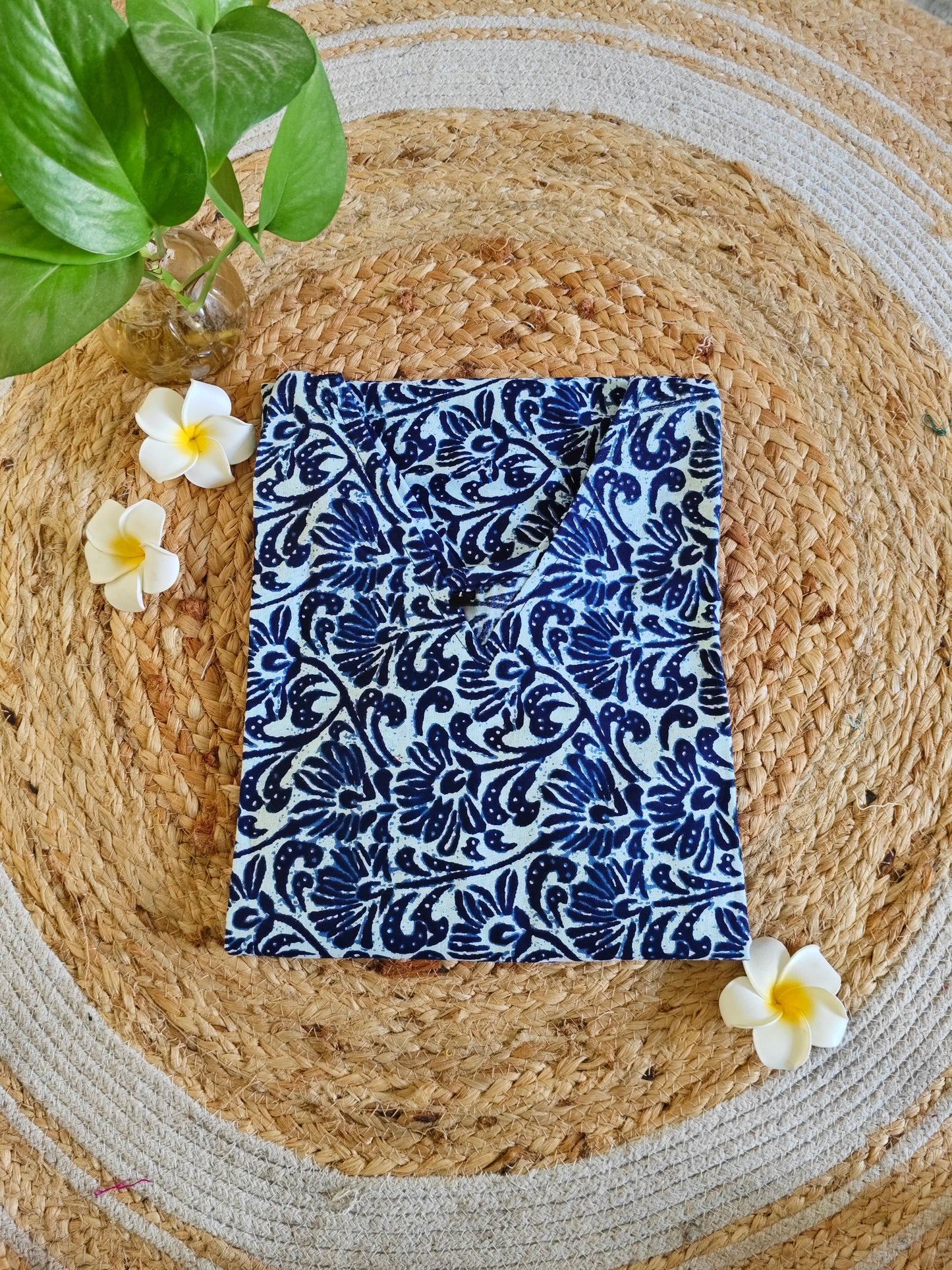 Indigo Cotton Kurti