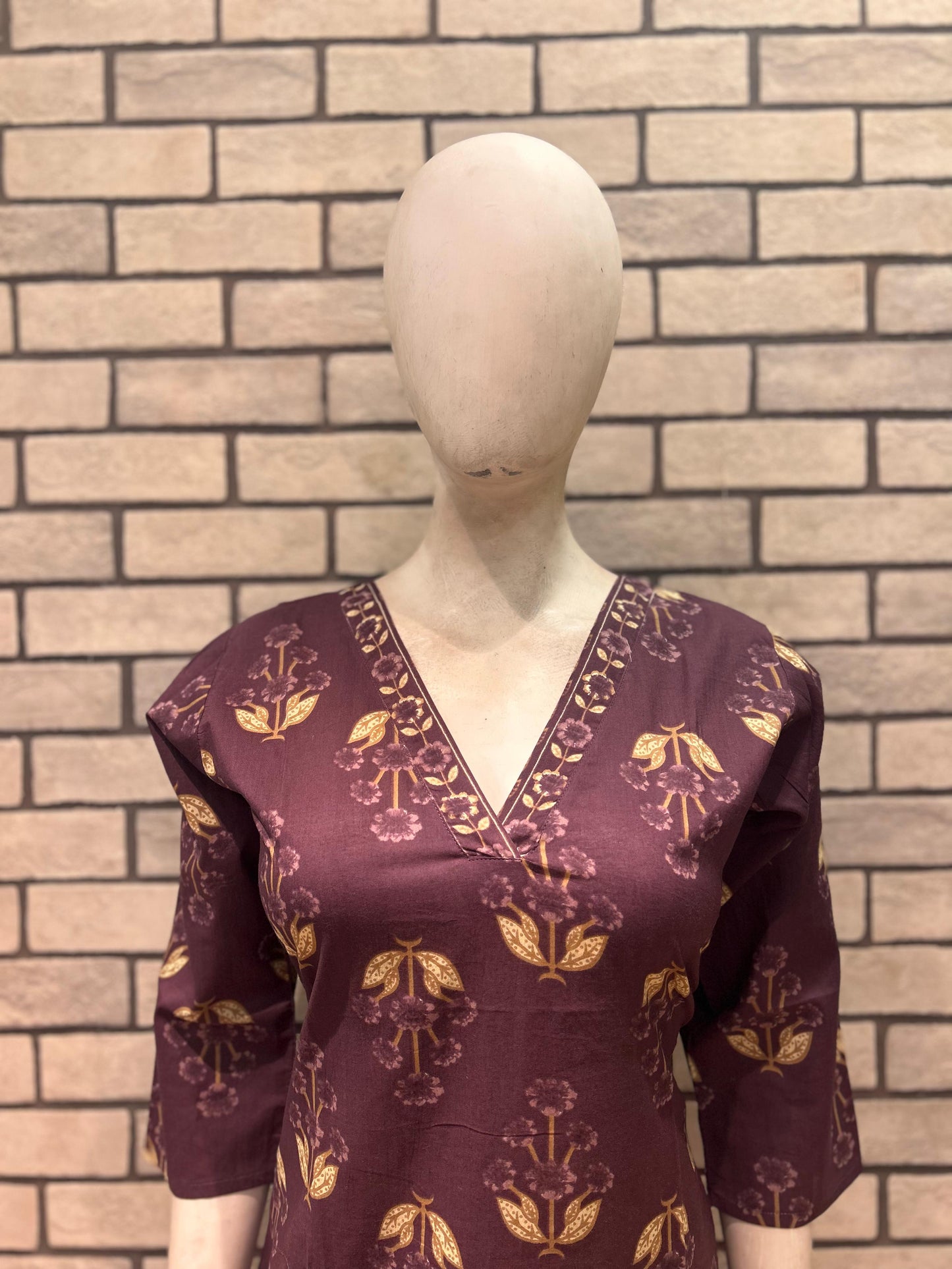 Cotton kurta pant set