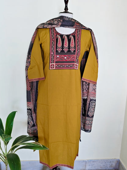 Ajrakh Cotton Salwar Set