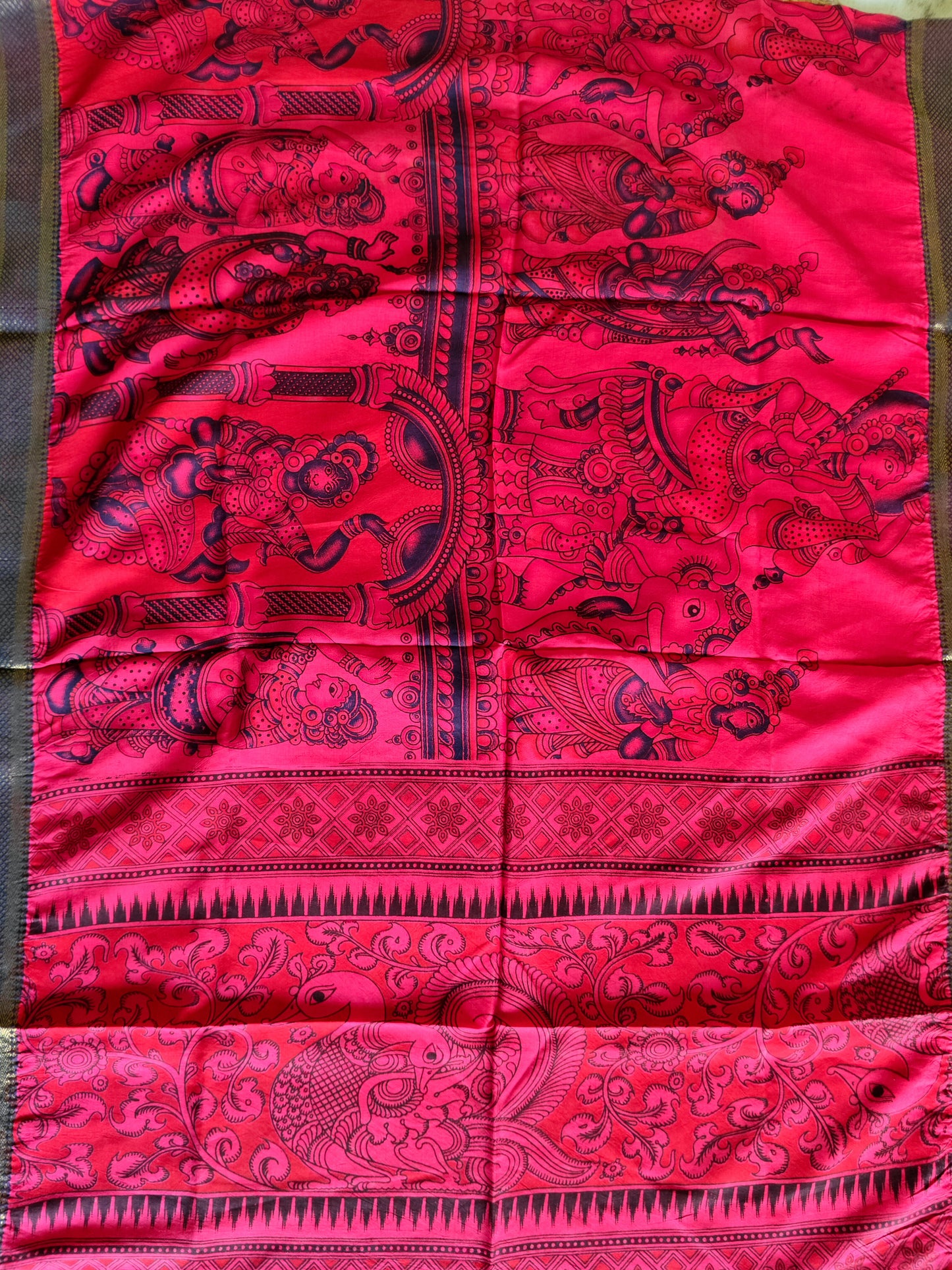 Kalamkari Silk Dupatta