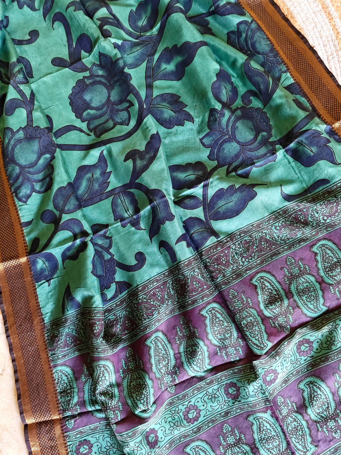 Kalamkari Silk Dupatta