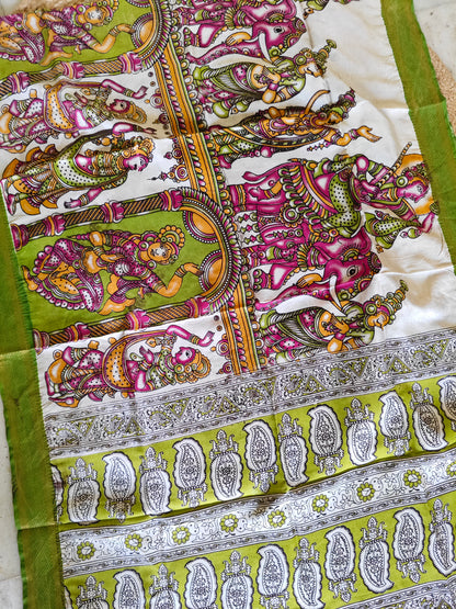 Kalamkari Silk Dupatta