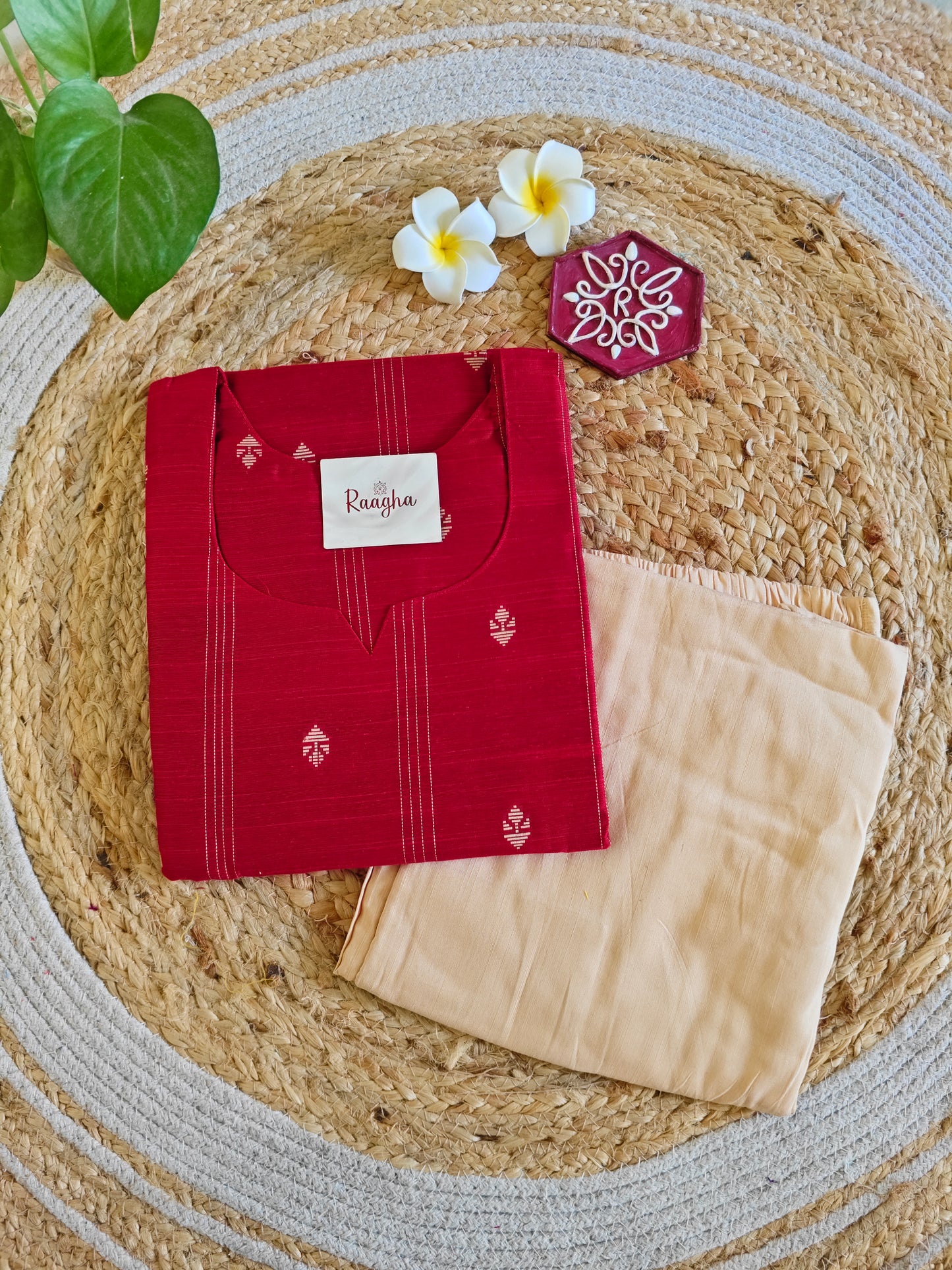 Rawsilk Kurti Pant set