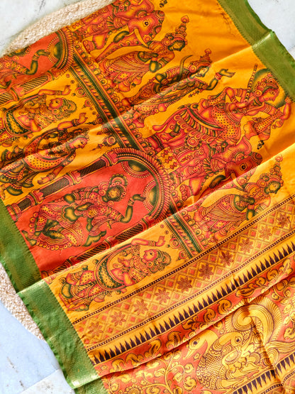 Kalamkari Silk Dupatta