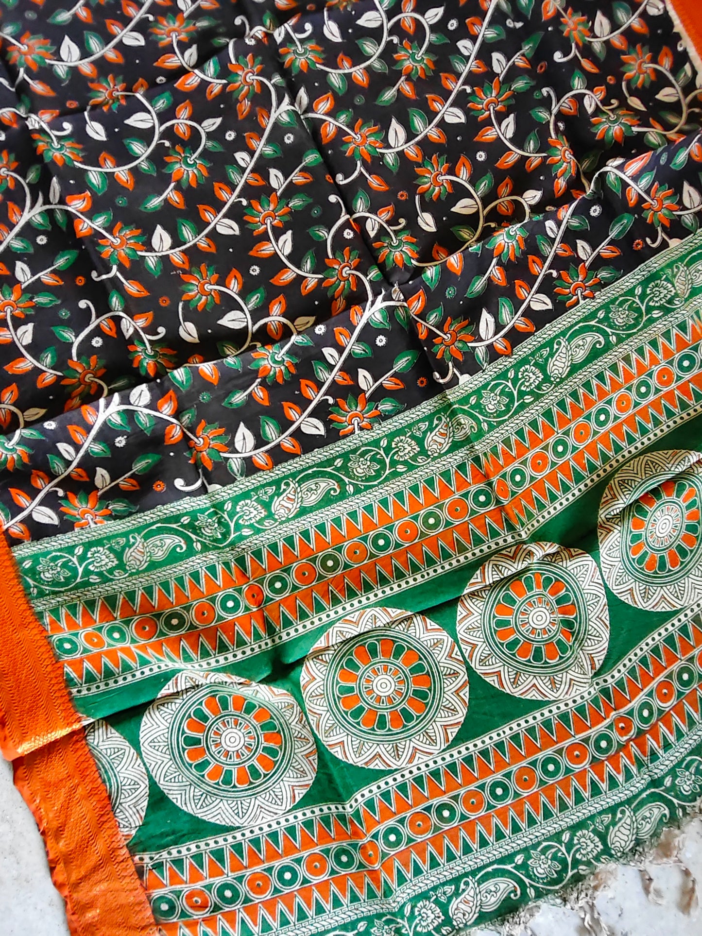 Kalamkari Silk Dupatta