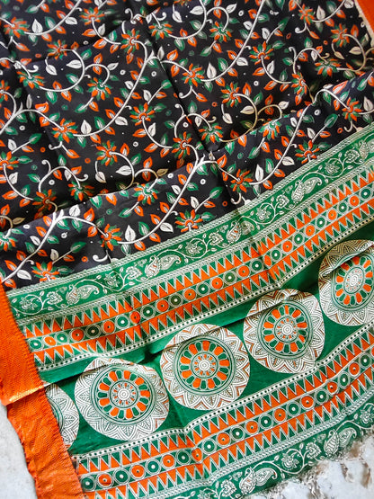 Kalamkari Silk Dupatta