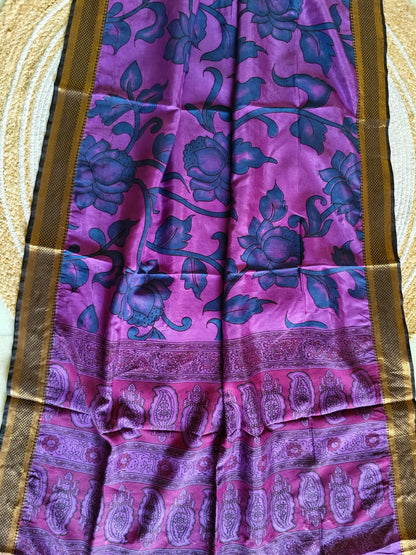 Kalamkari Silk Dupatta