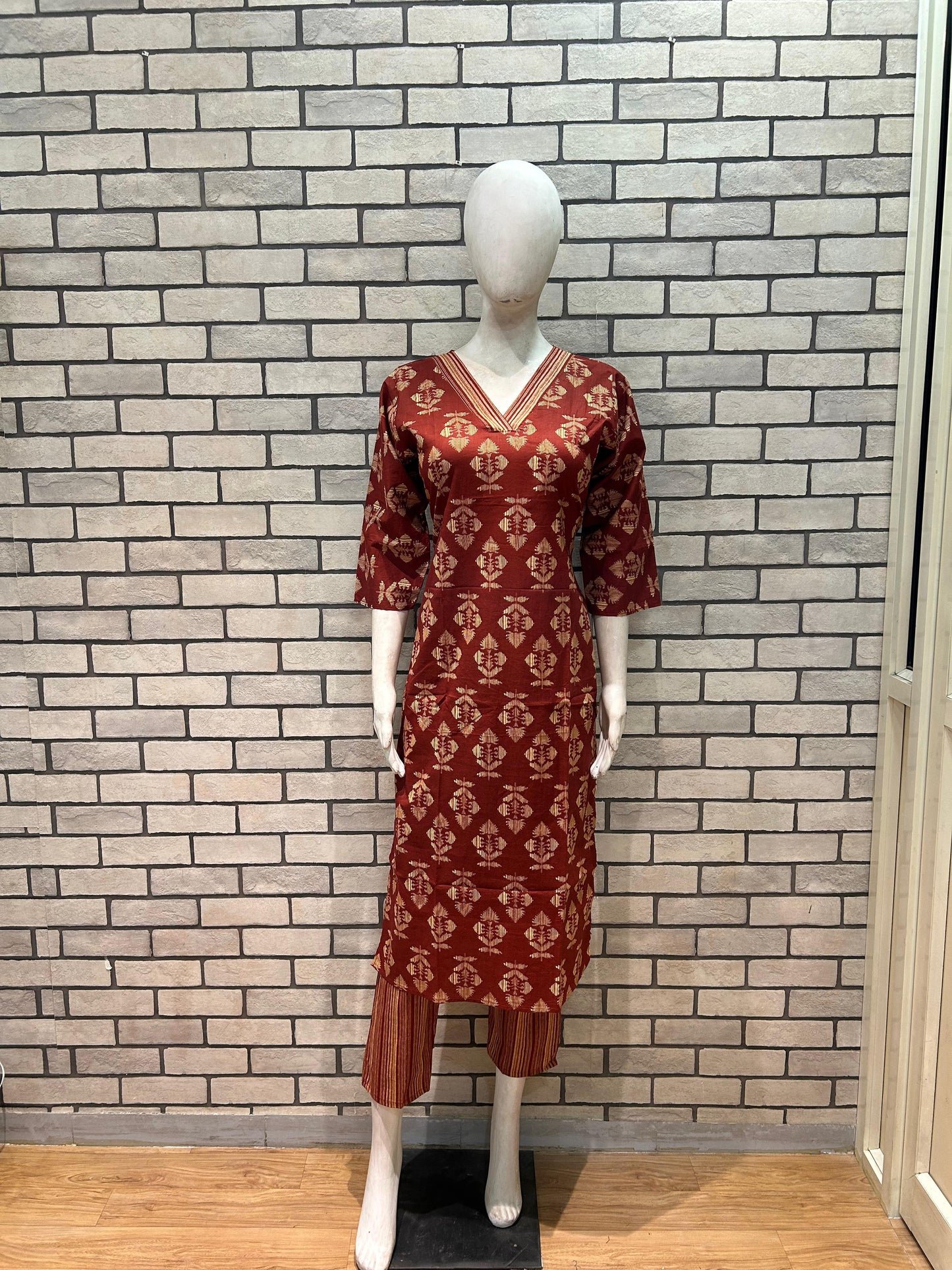 Cotton Kurta Pant Set