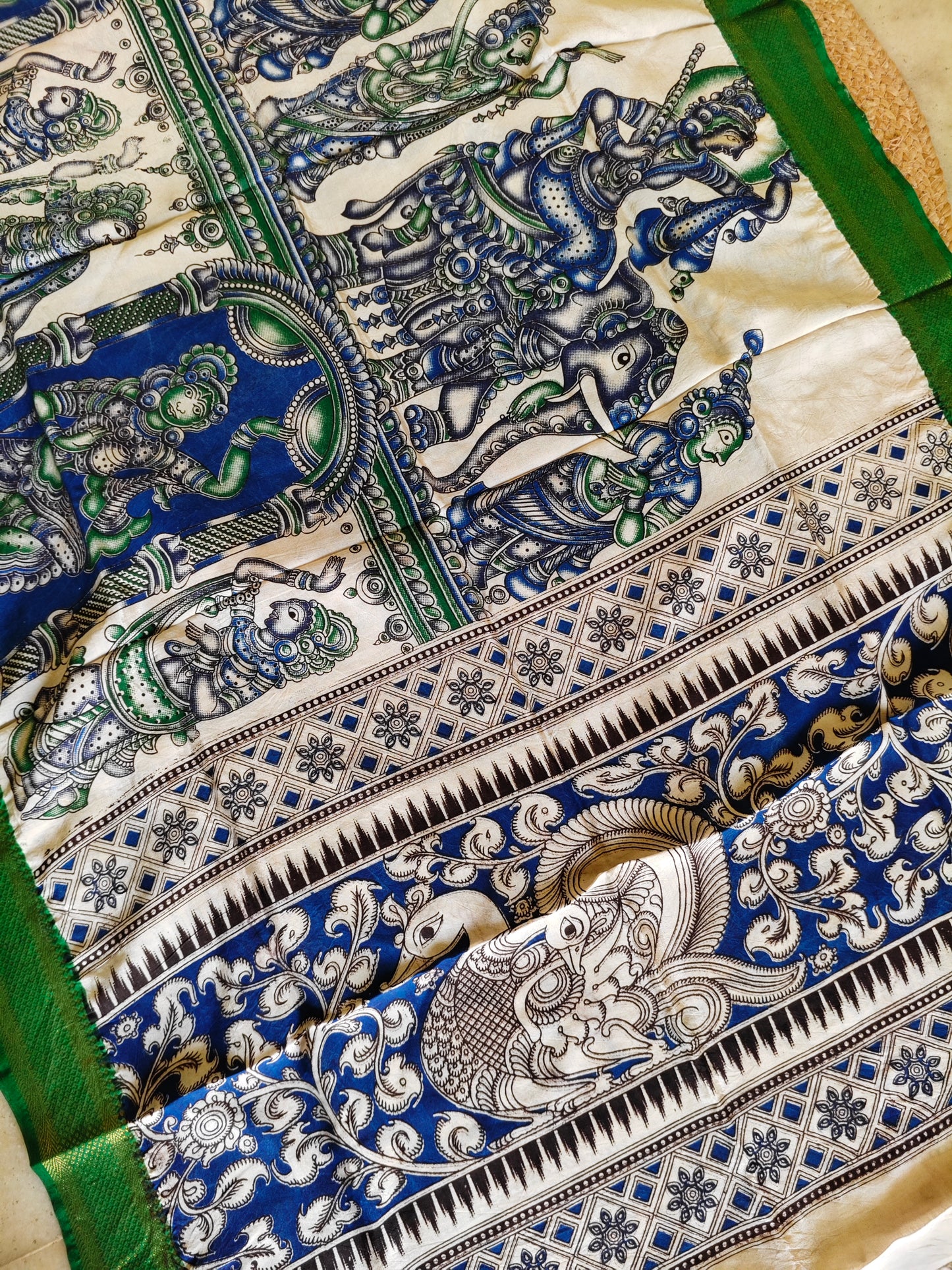 Kalamkari Silk Dupatta