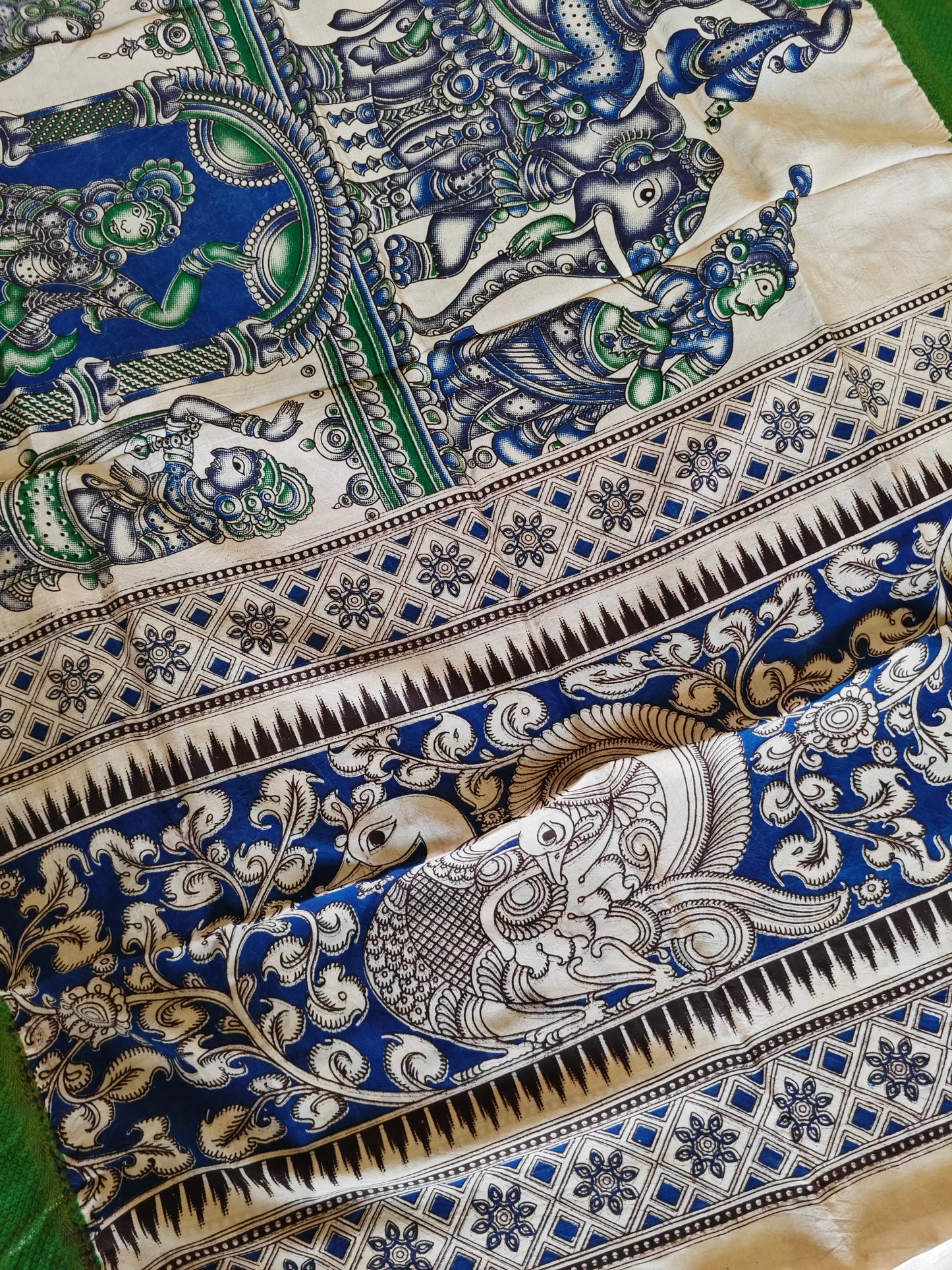 Kalamkari Silk Dupatta