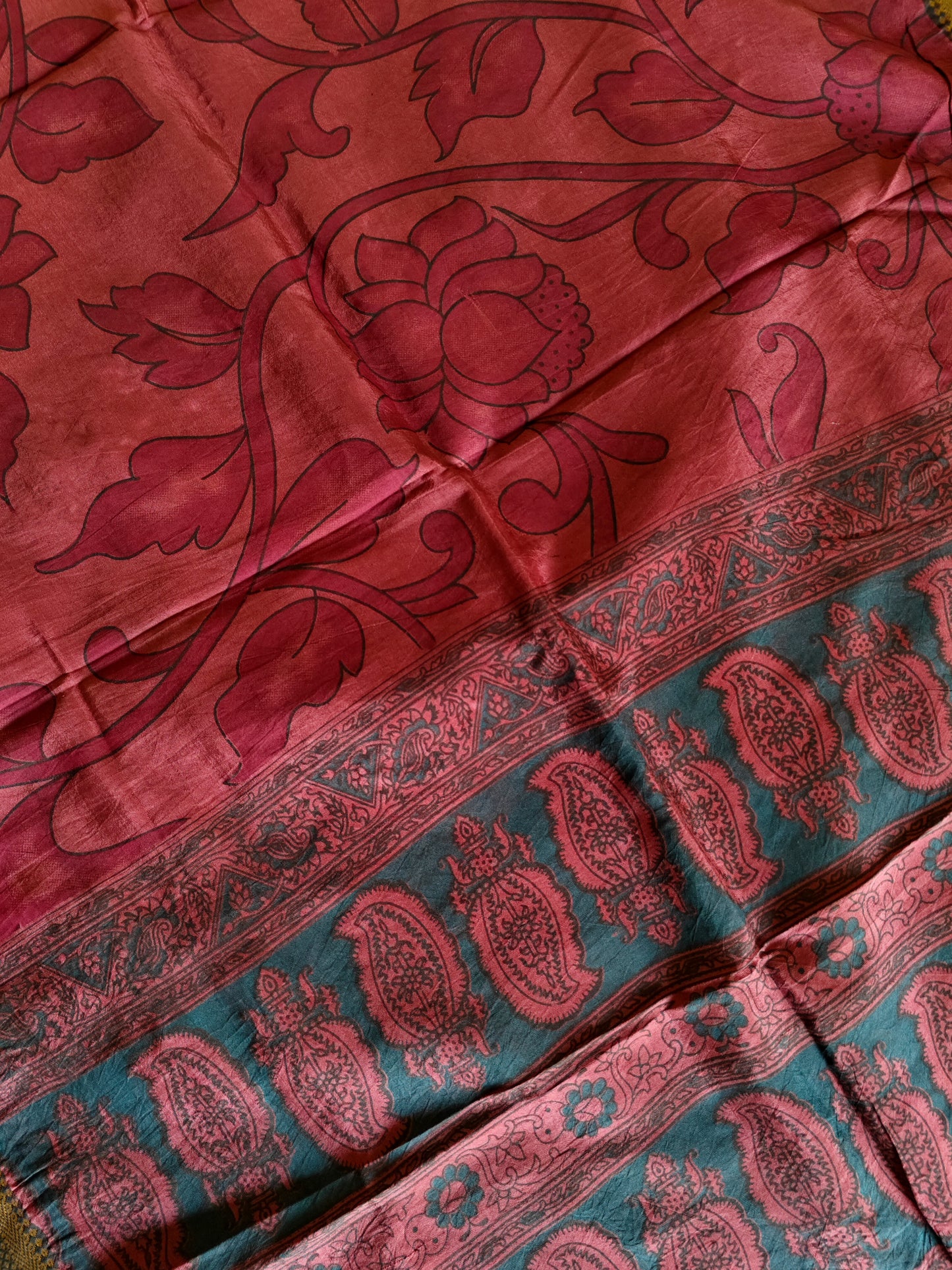 Kalamkari Silk Dupatta