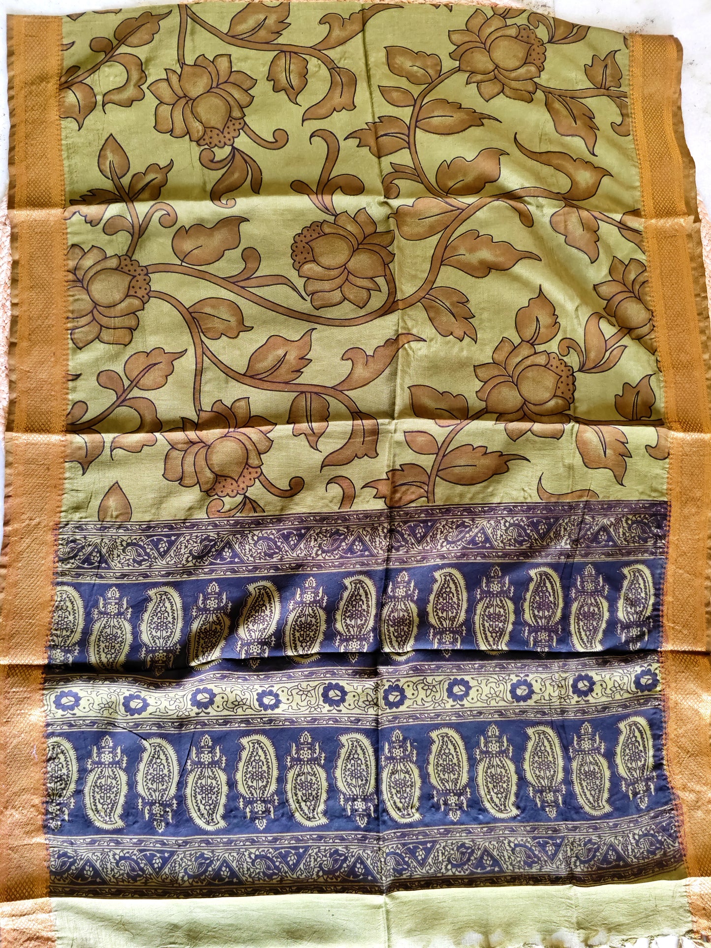 Kalamkari Silk Dupatta
