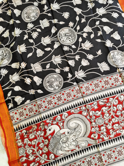Kalamkari Silk Dupatta