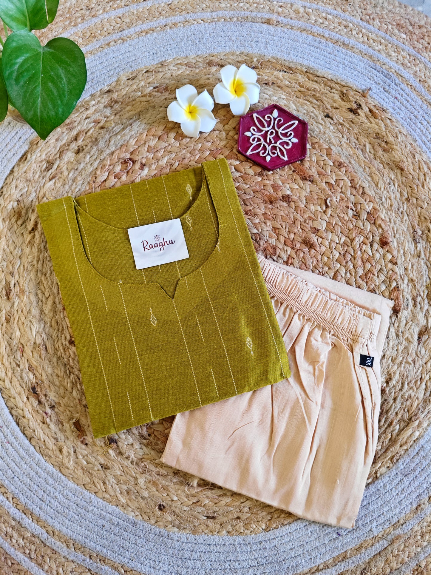 Rawsilk Kurti Pant Set