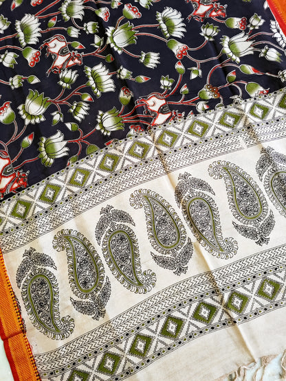 Kalamkari silk Dupatta