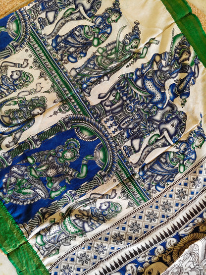 Kalamkari Silk Dupatta