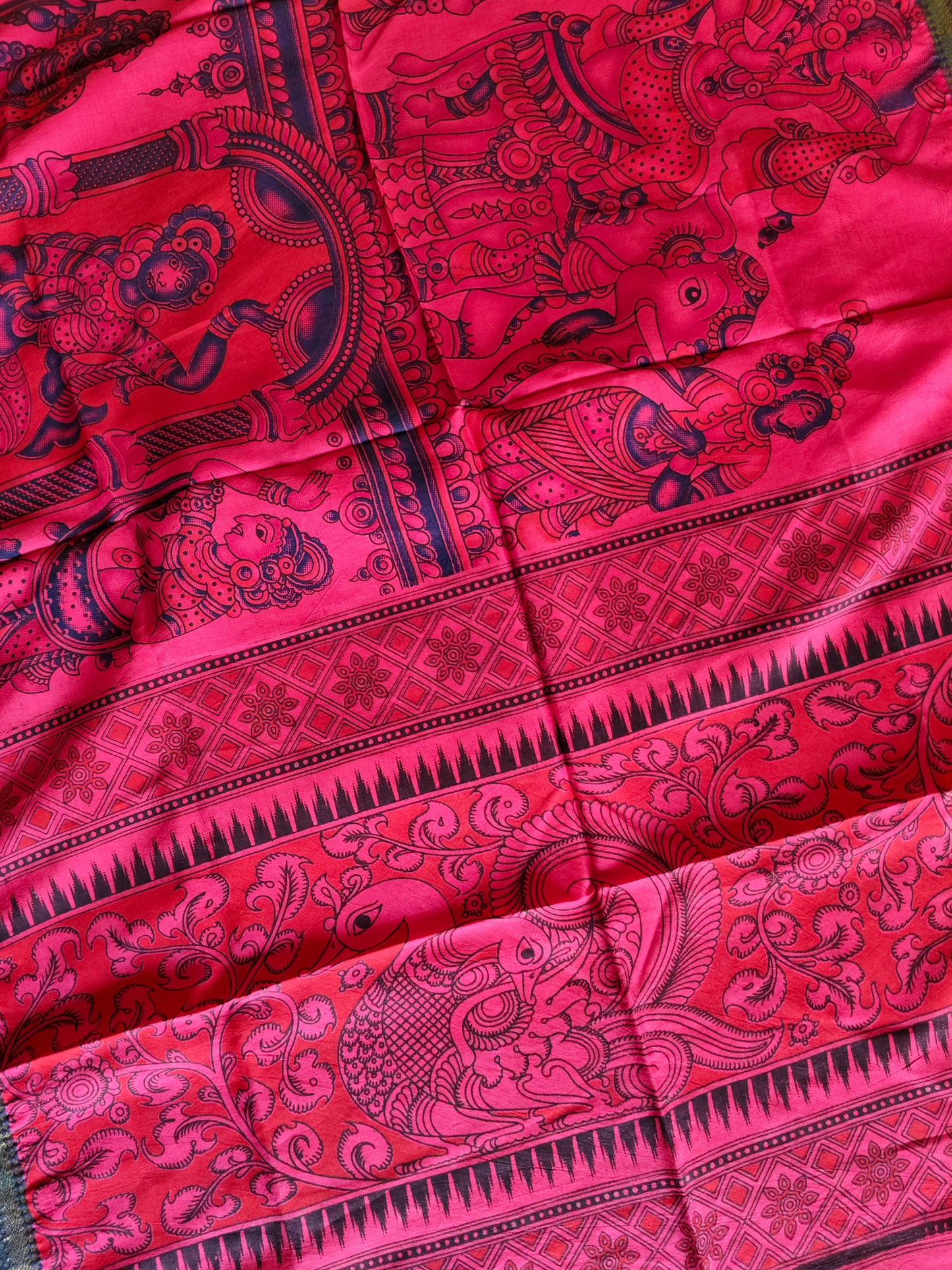 Kalamkari Silk Dupatta