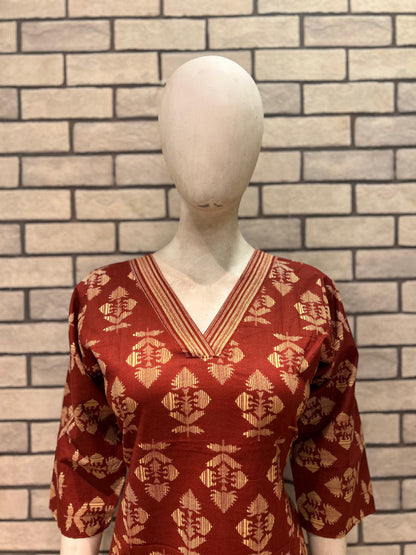 Cotton Kurta Pant Set
