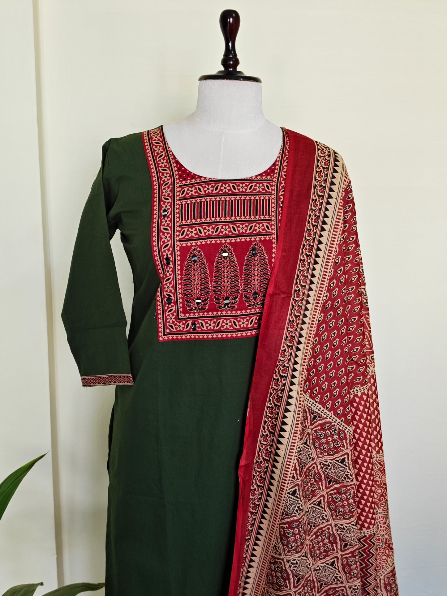 Ajrakh Cotton Salwar Set