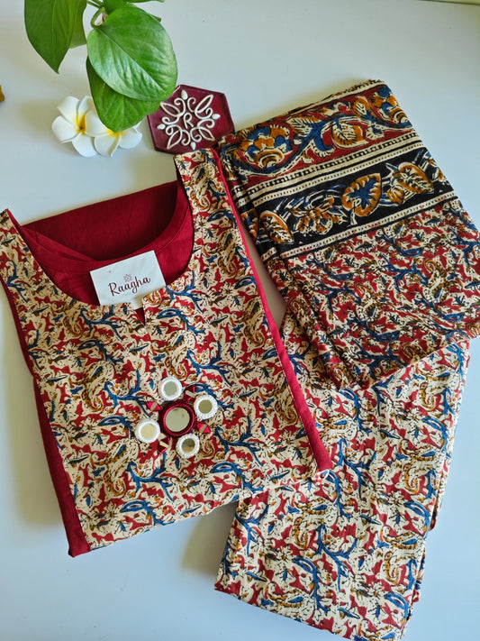 Cotton kalamkari Salwar Set