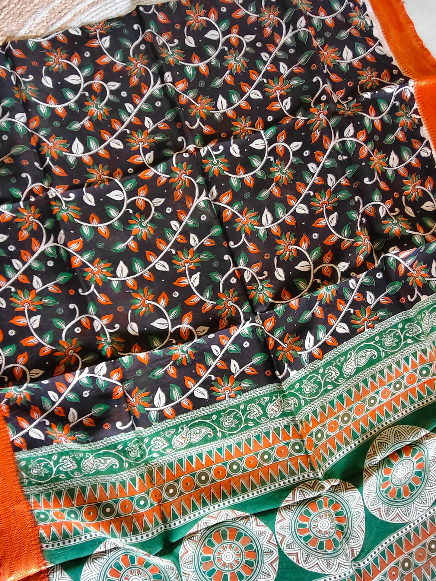 Kalamkari Silk Dupatta
