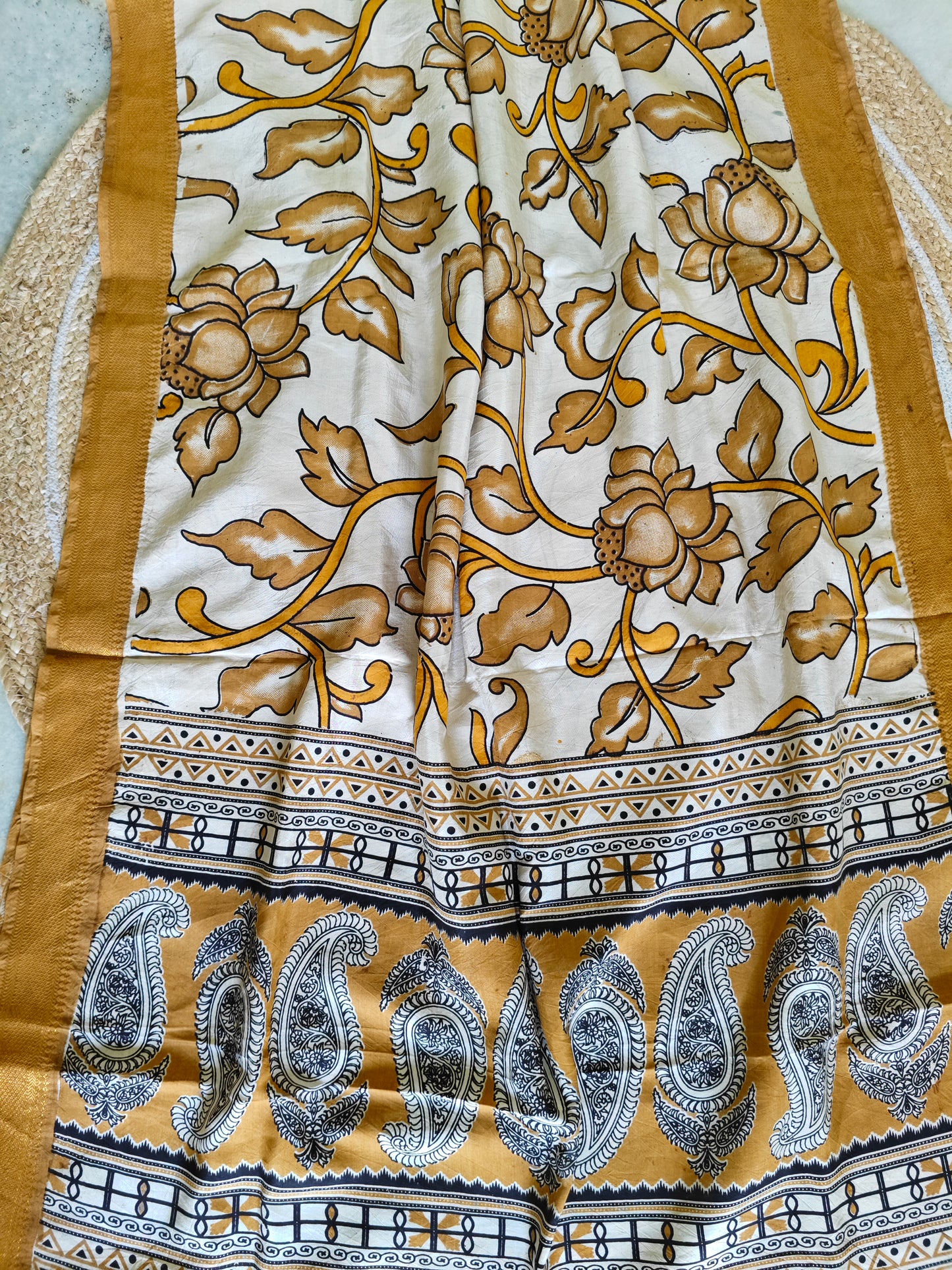 Kalamkari Silk Dupatta