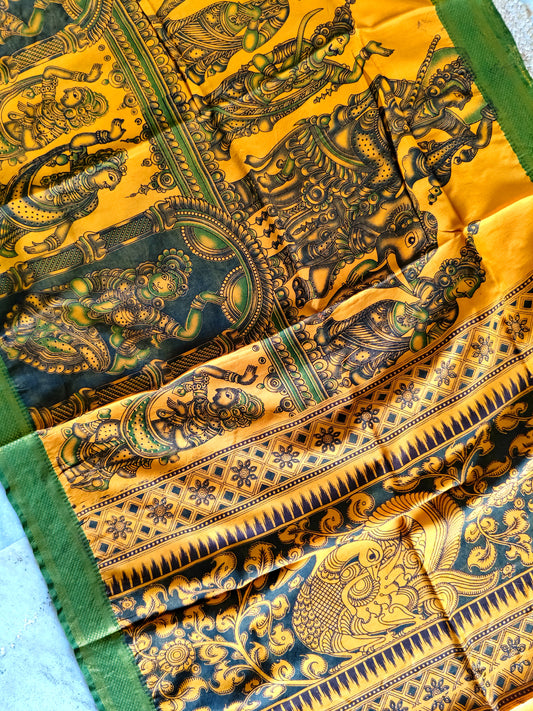 Kalamkari Silk Dupatta