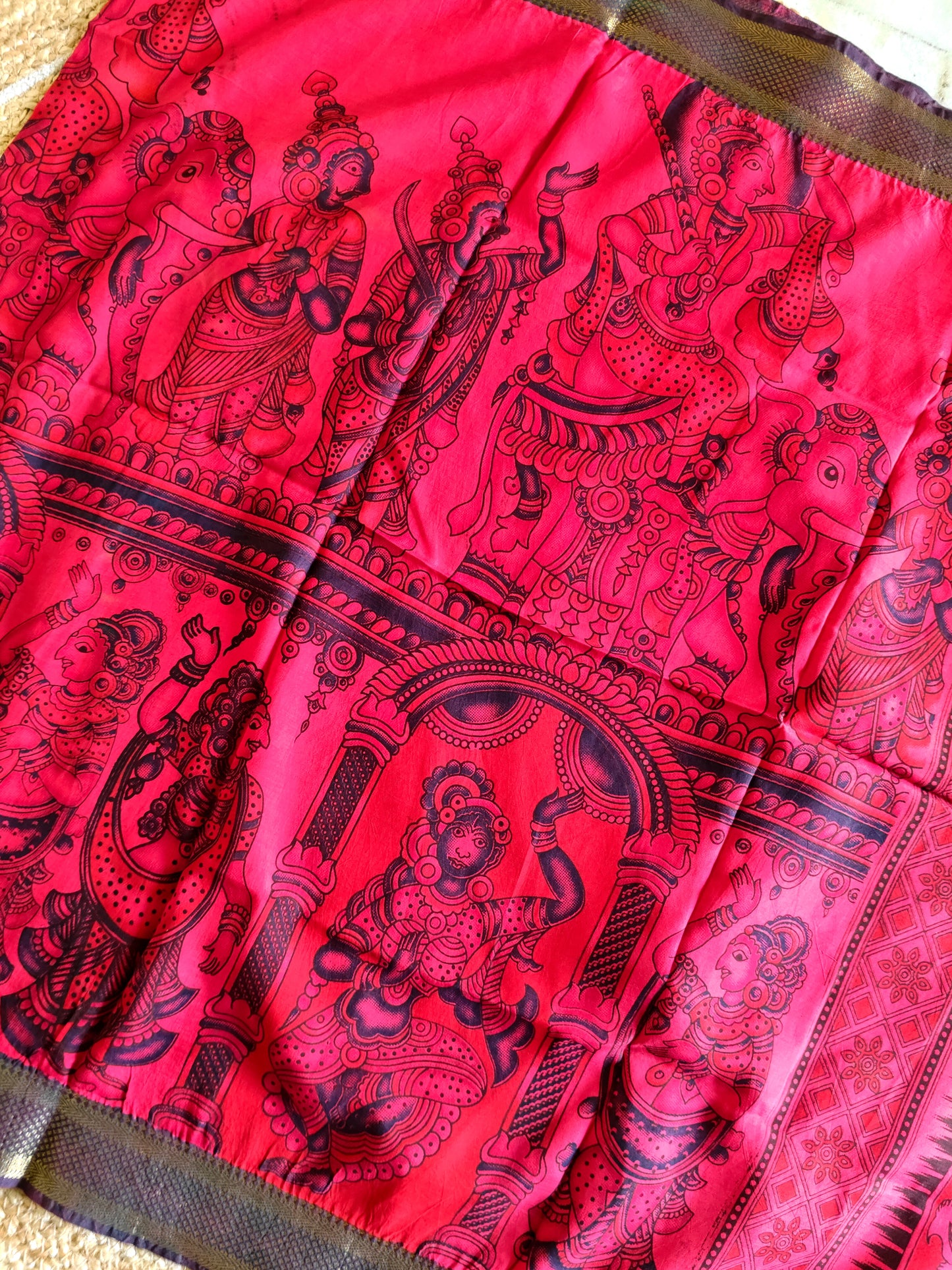 Kalamkari Silk Dupatta