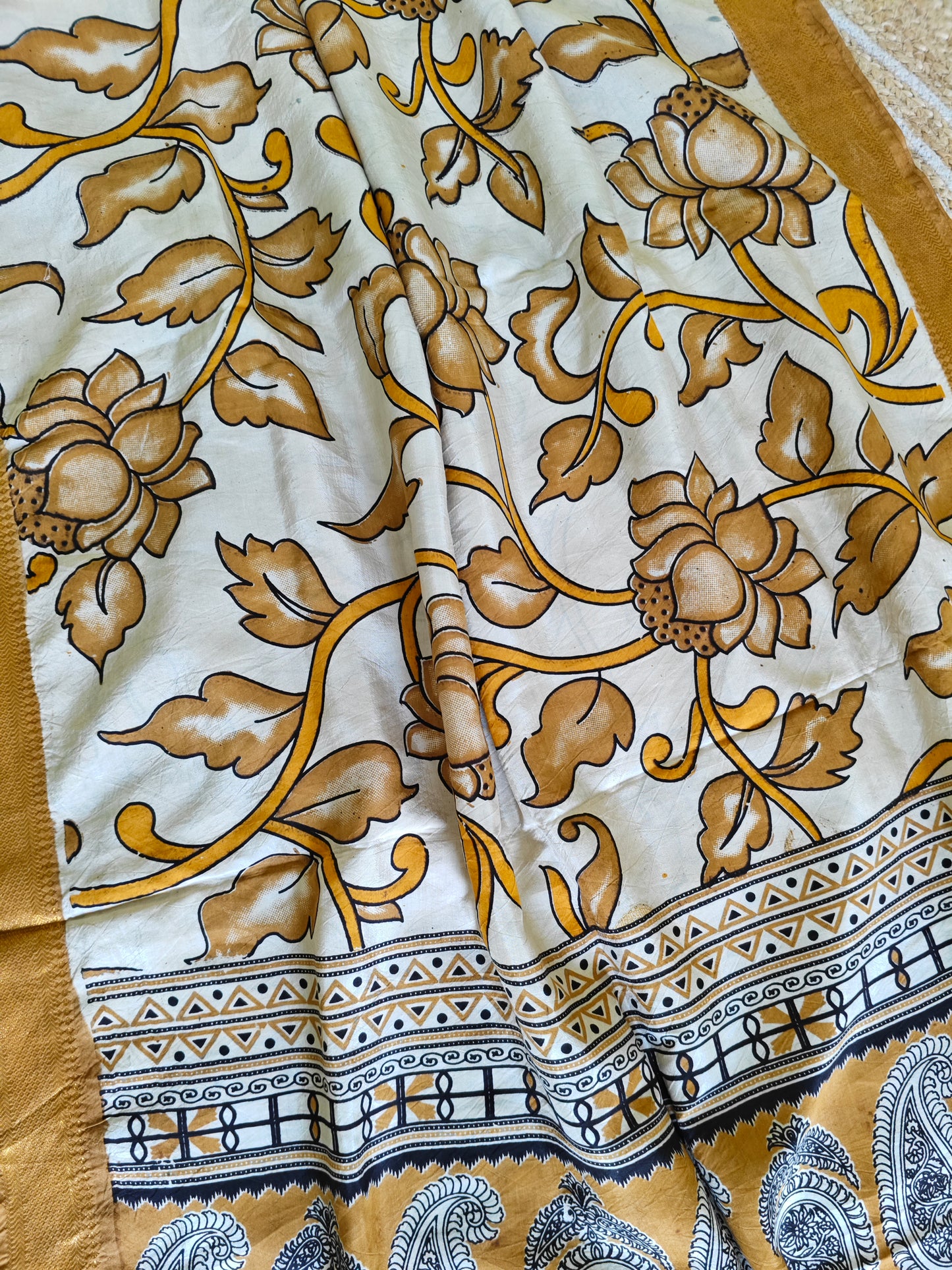 Kalamkari Silk Dupatta