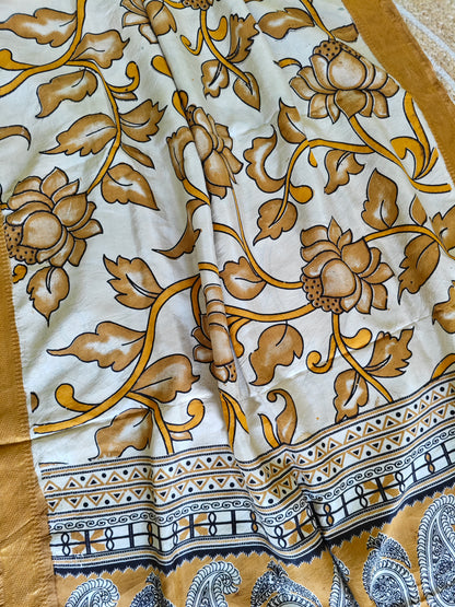 Kalamkari Silk Dupatta