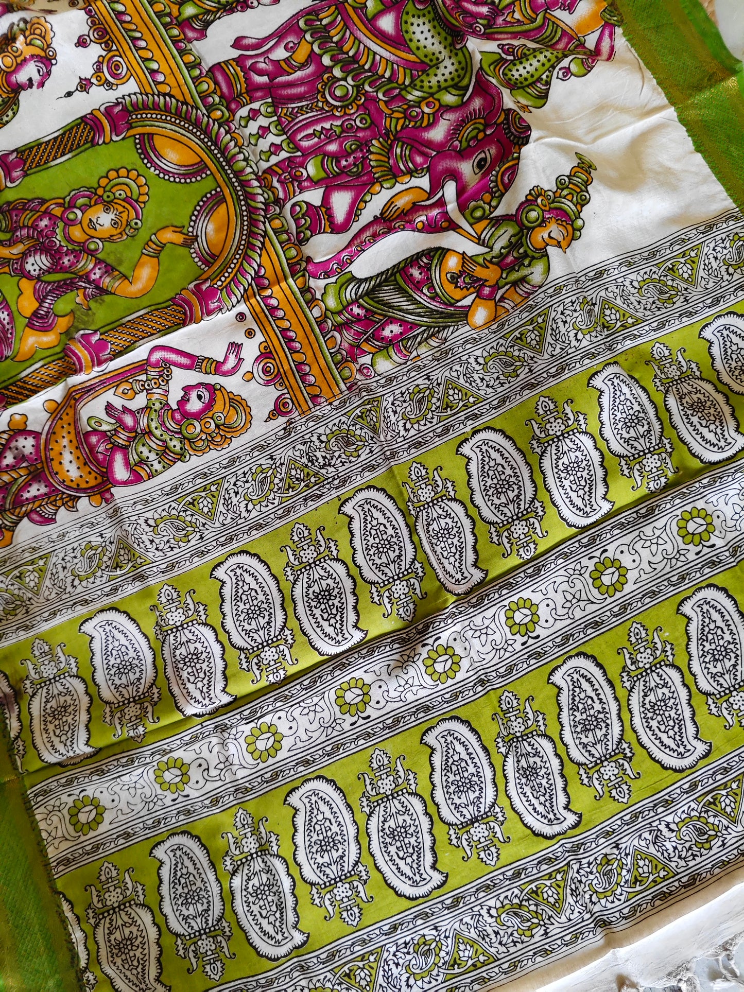 Kalamkari Silk Dupatta