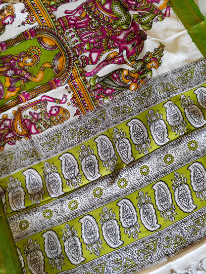 Kalamkari Silk Dupatta