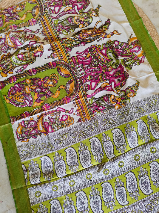 Kalamkari Silk Dupatta