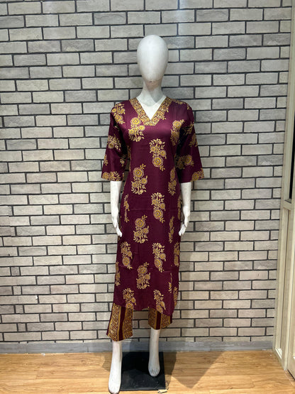 Cotton Kurta Pant Set