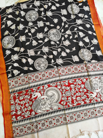Kalamkari Silk Dupatta