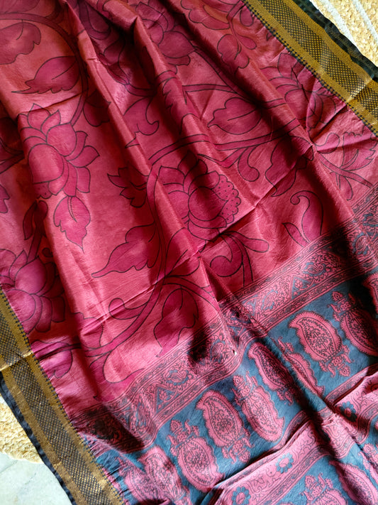 Kalamkari Silk Dupatta