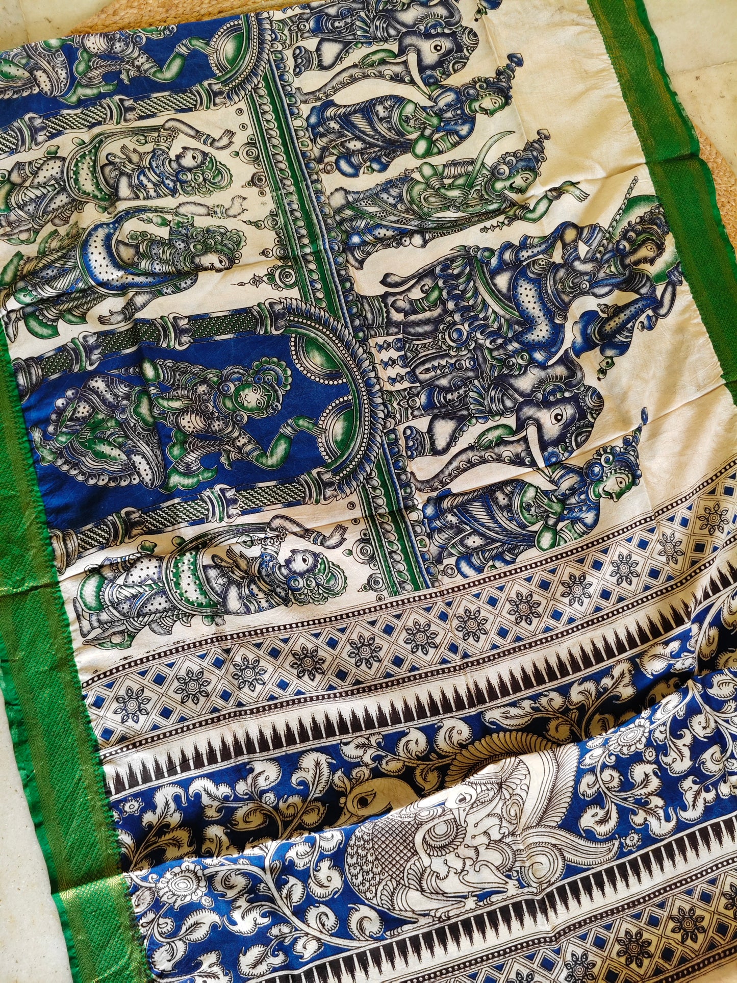 Kalamkari Silk Dupatta