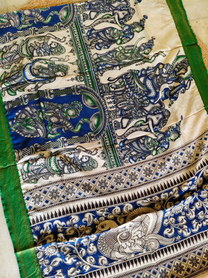 Kalamkari Silk Dupatta