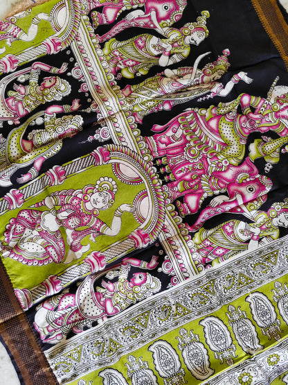Kalamkari Silk Dupatta