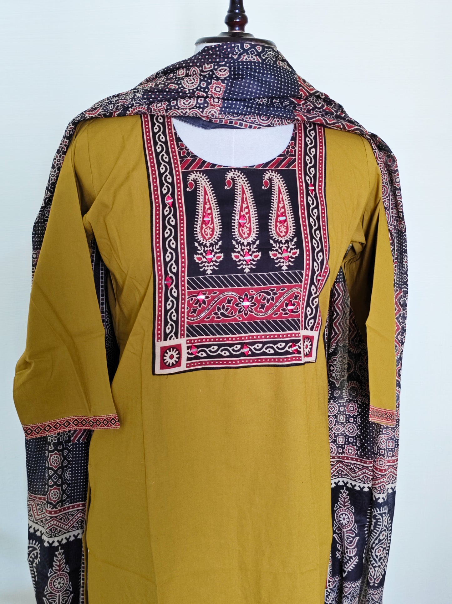 Ajrakh Cotton Salwar Set