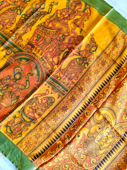Kalamkari Silk Dupatta
