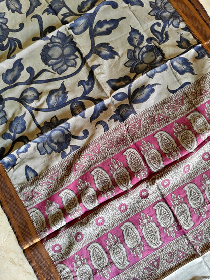 Kalamkari Silk Dupatta