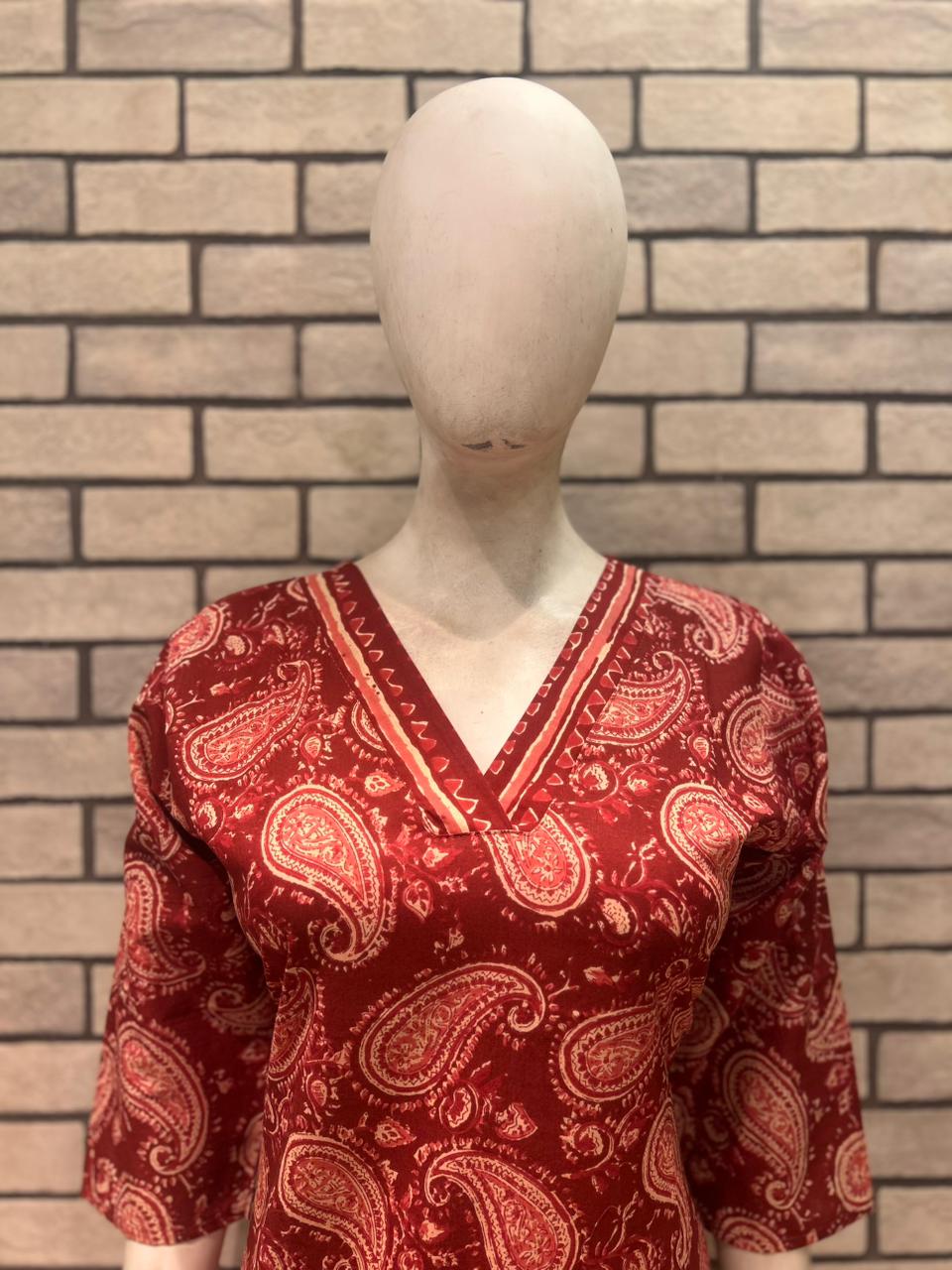 Cotton kurta pant set