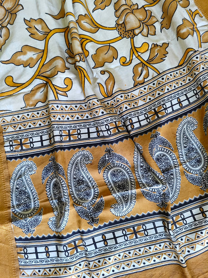 Kalamkari Silk Dupatta