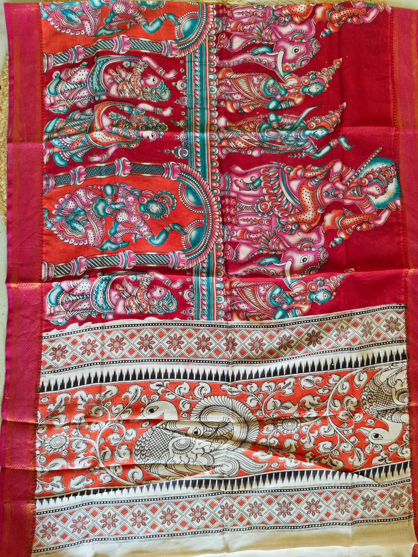 Kalamkari Silk Dupatta