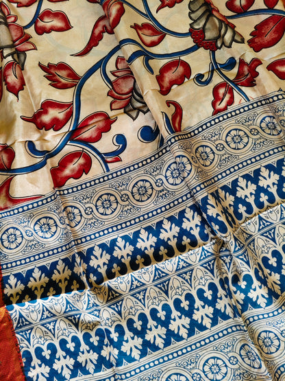 Kalamkari Silk Dupatta